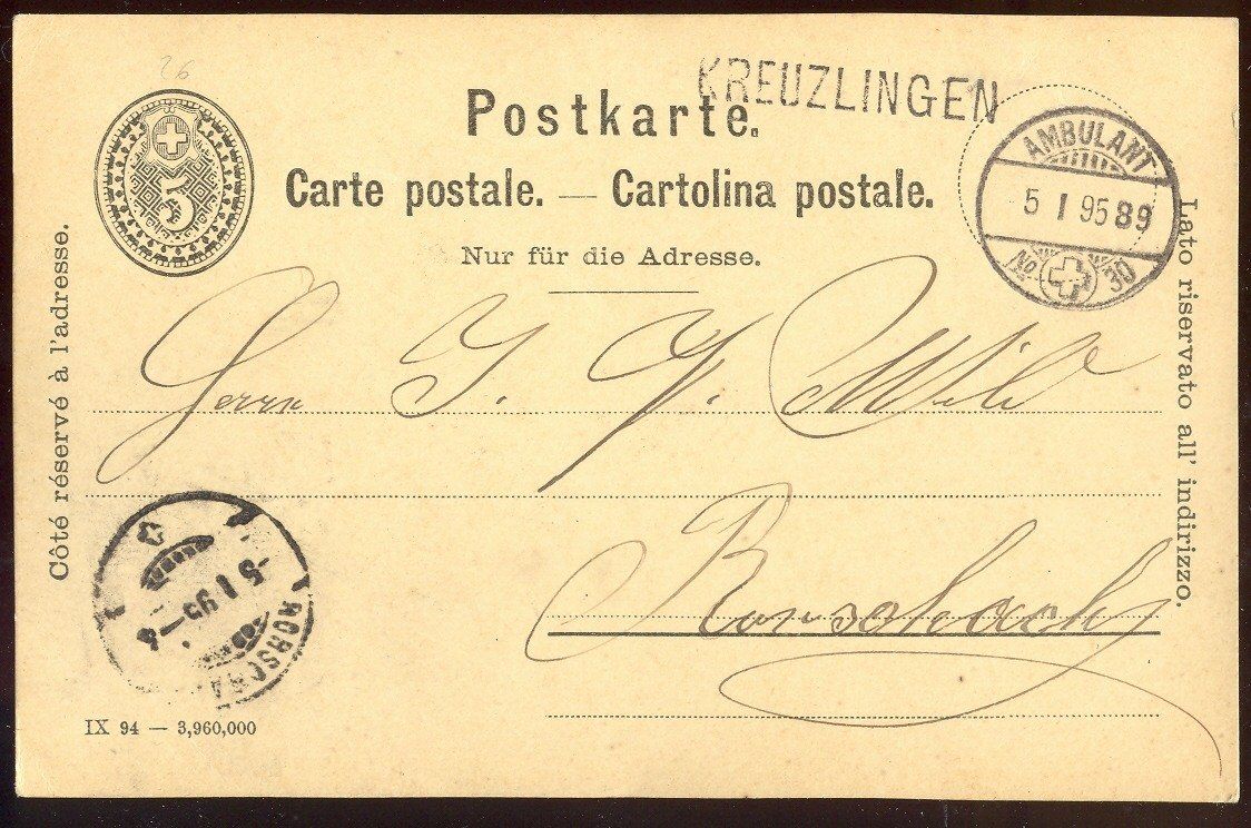 Tutti i francobolli: Entier postal , Fribourg 28.10.1921 – Usato da Montenol venduto da Vernier2