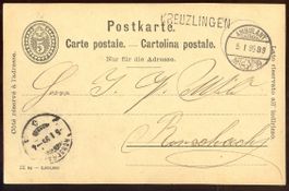 Entier postal , Fribourg 28.10.1921
