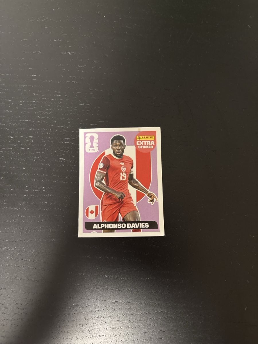 Panini Carte collezionabili: FIFA World Cup 2026 Panini Extra Sticker Alphonso Davies – Usato da Oberdorf BL venduto da monkeygoesape