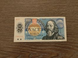 Tschechoslowakei 20 Kronen 1988 !!!!!!!