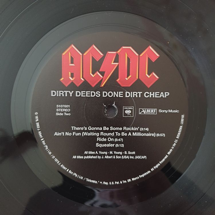 LP AC/DC Dirty Deeds Done Dirt Cheap, 2003, Sammlerstück,top | Kaufen ...