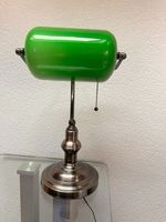 Bankerlampe - grünem Glasschirm – Vintage British Style