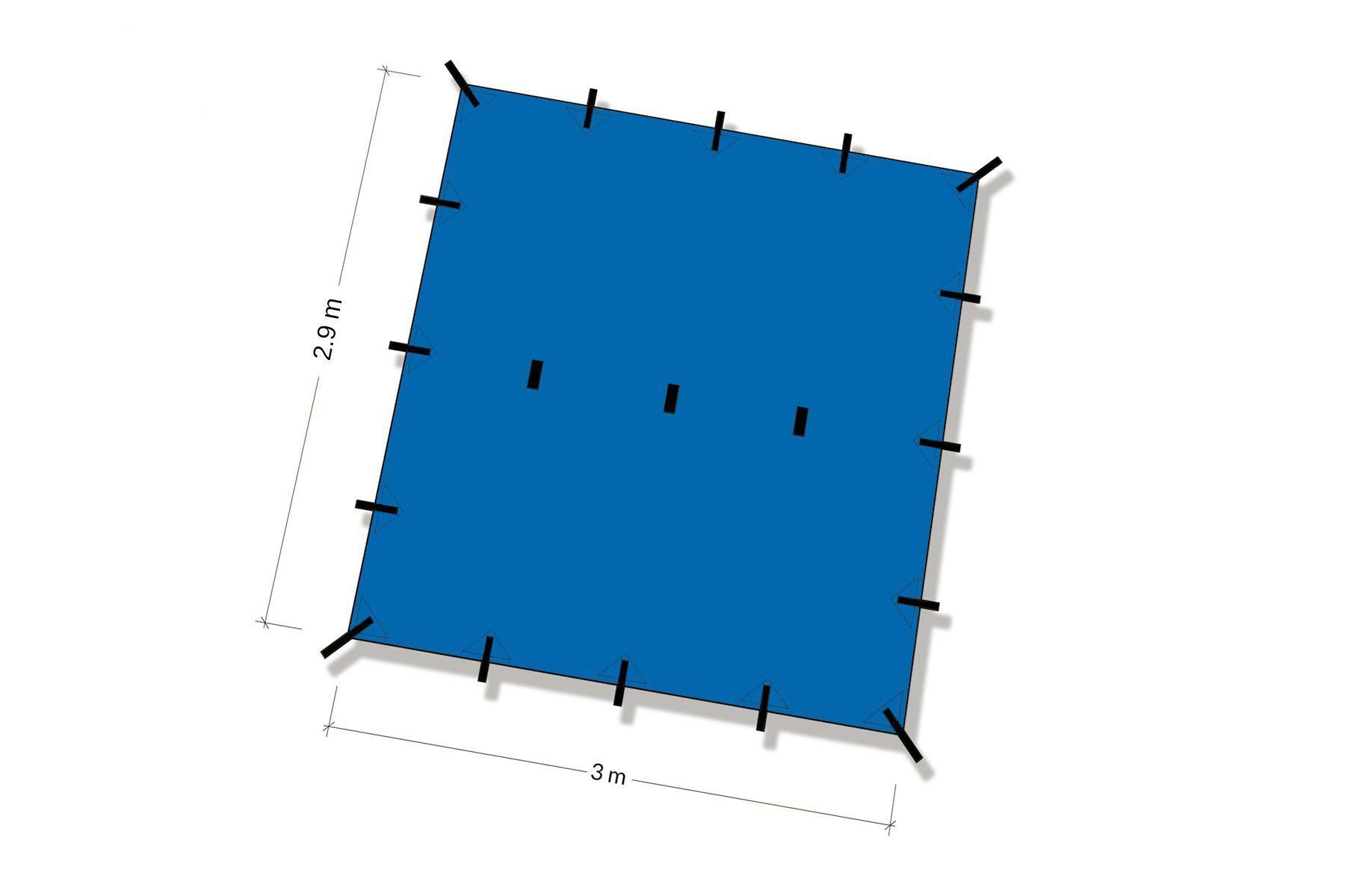 DD Hammocks Altro: DD Hammocks Recycled - Tarp 3 blau – Nuovo e nell'imballaggio originale da Tulln venduto da HaengemattenShop 3