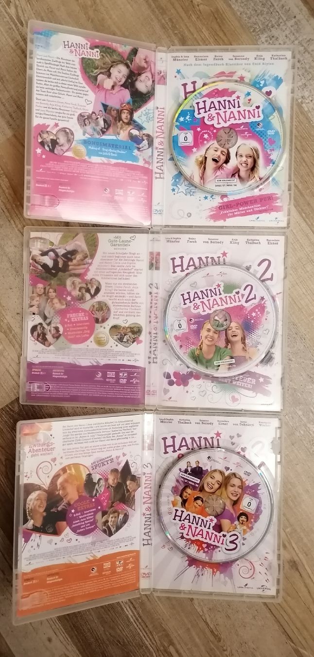 Alle DVDs: Hanni & Nanni 1-3 – Gebraucht aus Schwarzenegg von musi09 1