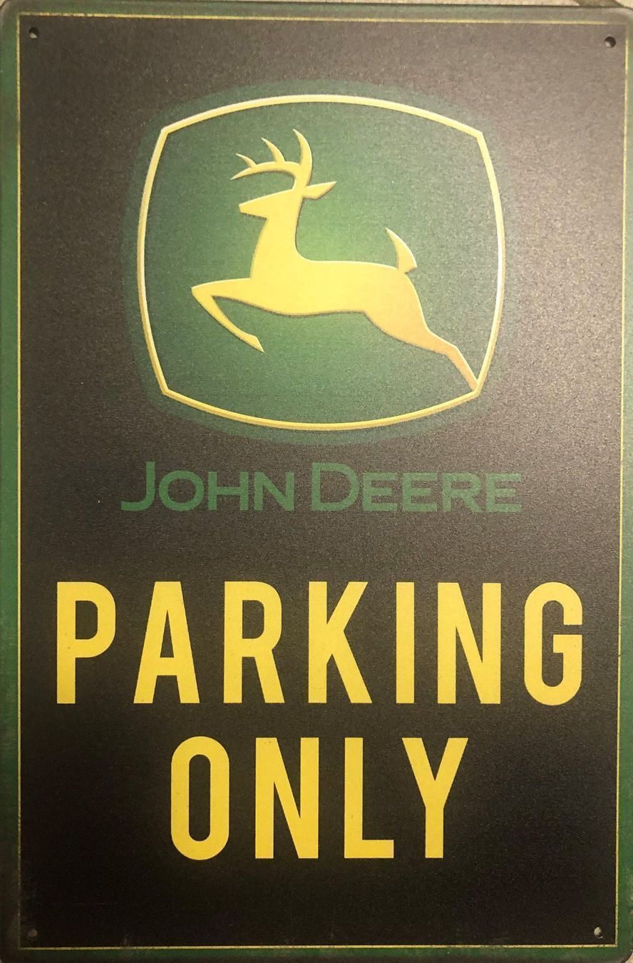 John Deere Insegne: John Deere Parking Only Blechschild Sign Traktor Bauernhof – Nuovo e nell'imballaggio originale da Dättlikon venduto da easythings
