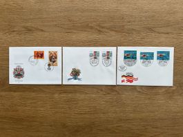 Schweiz - 3x Gemeinschaftsausgaben FDC 