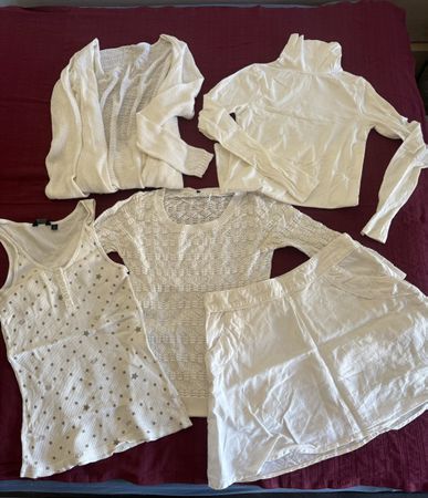 Damen Kleiderpaket weiss 5-teilig Grösse M 