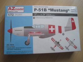 P 51 B Mustang   Bausatz 1/72 AZ 7514 Limited Edition