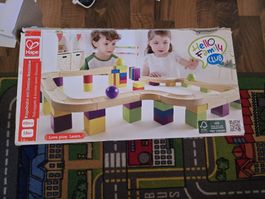 Hape Holzkugelbahn mit Domino Bausteinen ab 18M+
