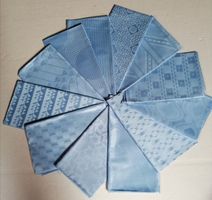 Baumwoll Damast Stoff Jacquard, 12 Stück je 50cm x 80-100cm