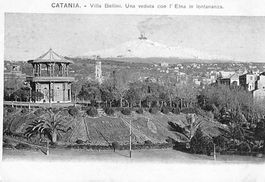 Werbekarte Hotel GRANDE BRETAGNE Catania 1910