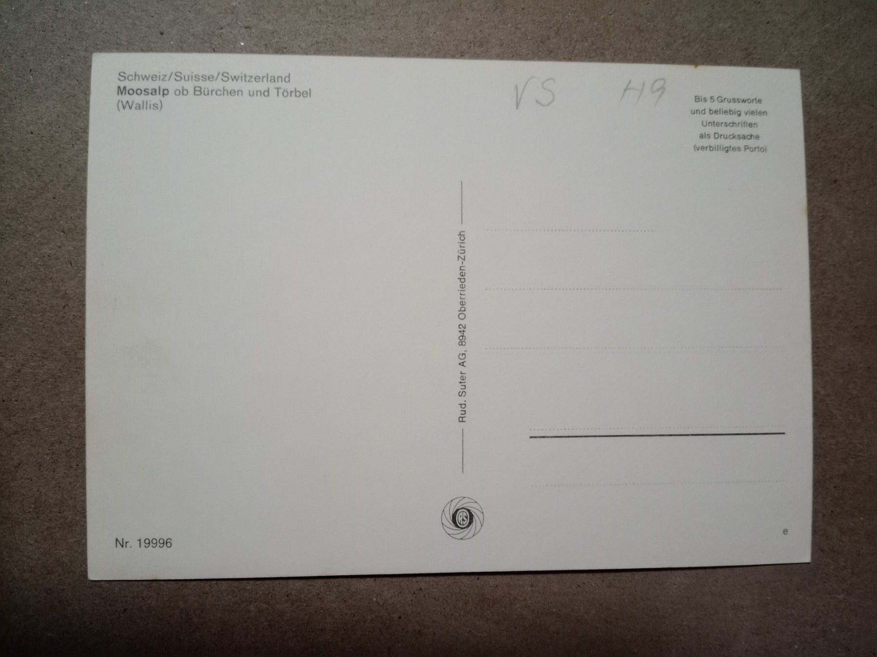 Cartes postales: Ak Wallis Moosalp mehrbildrig – D'occasion à Küttigen par Melisch1000 1