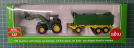 Siku 1843 John Deere Traktor mit Frontlader und Anhänger Neu