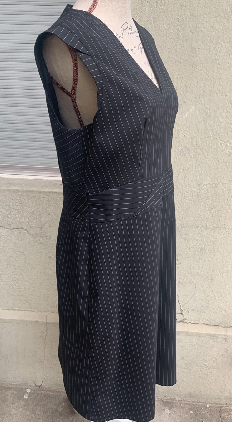 Maison 123 Vestiti: Superbe robe fourreau MAISON 123 style pinstripe t.40 – Nuovo (secondo la descrizione) da Martigny venduto da only__you 2