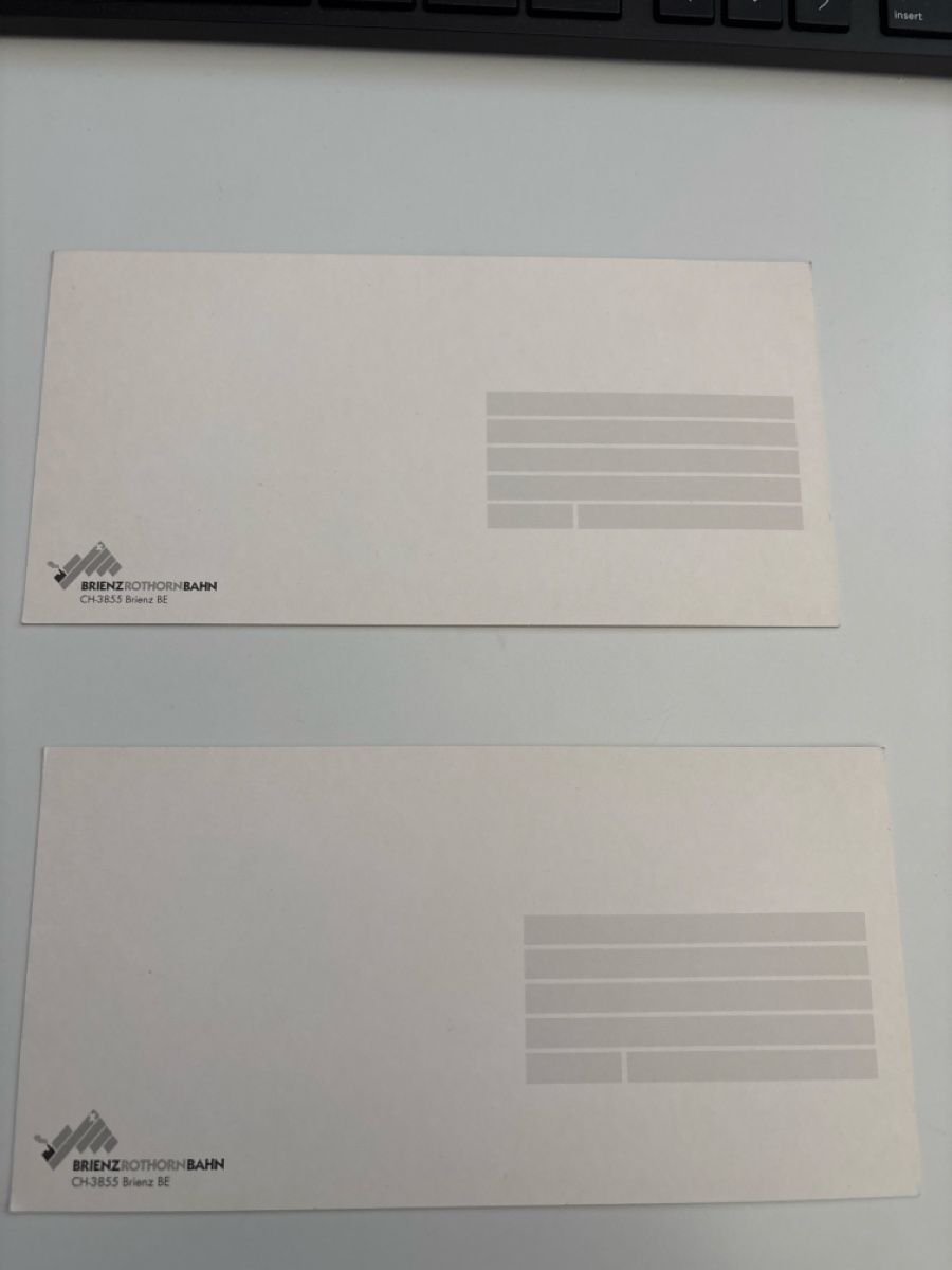 Cartoline postali: Brienz Rothorn Bahn Postkarten Set (2 Stk.)  – Usato da Zürich venduto da b.fabio 1