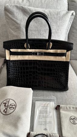 Hermès Birkin SAC NEUF crocodile 35 NOIR facture original
