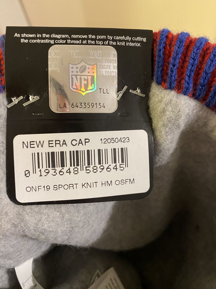 Copricapi, berretti & cappellini: New York Giants Bommelmütze – Nuovo e nell'imballaggio originale da Ennetbaden venduto da kloter6 1
