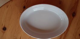 Plat de service ovale en céramique