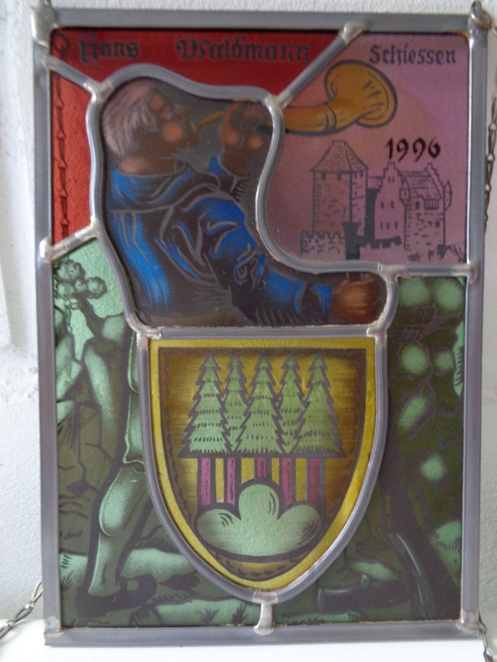 Sonstige Antiquitäten & Kunst: Wappenscheibe H. Waldmann Schiessen 1996 – Gebraucht aus Wiesendangen von Gullfoss 5