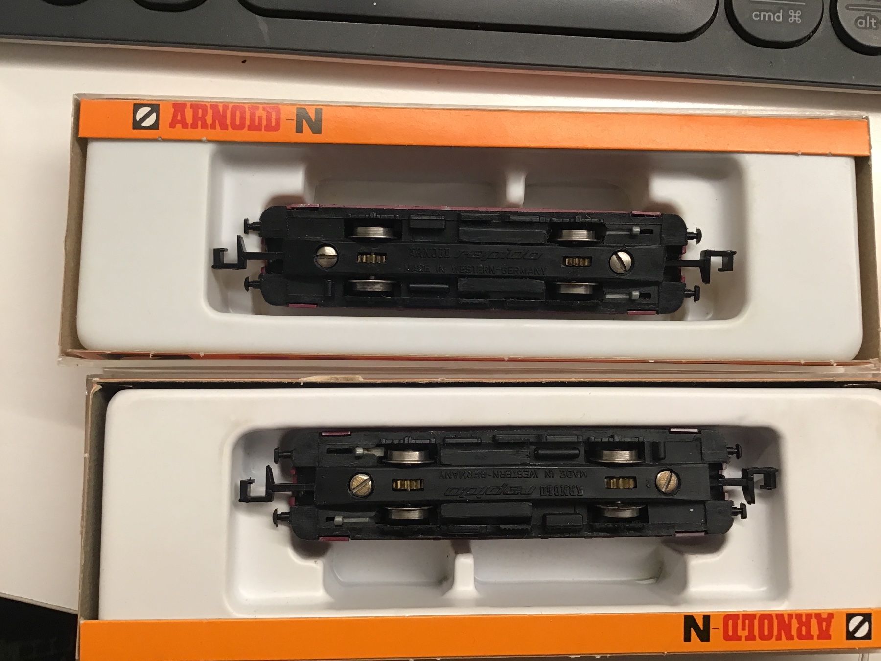 Arnold Modellini di ferrovie: Arnold N Triebwagen, DB, roT – Usato da Männedorf venduto da Modellbau-wyss 2