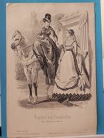 Antike Stich 1867 Mode: Journal des Demoiselles