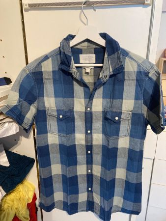 Esprit Denim Hemd, Gr. L, Blau Kariert, Top Zustand!