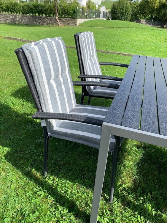 Gartentisch mit 6 Stühlen und Sitzkissen Kaufen auf Ricardo