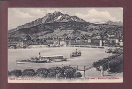 LUZERN - Bahnhof - Pilatus - Schiff - 1906