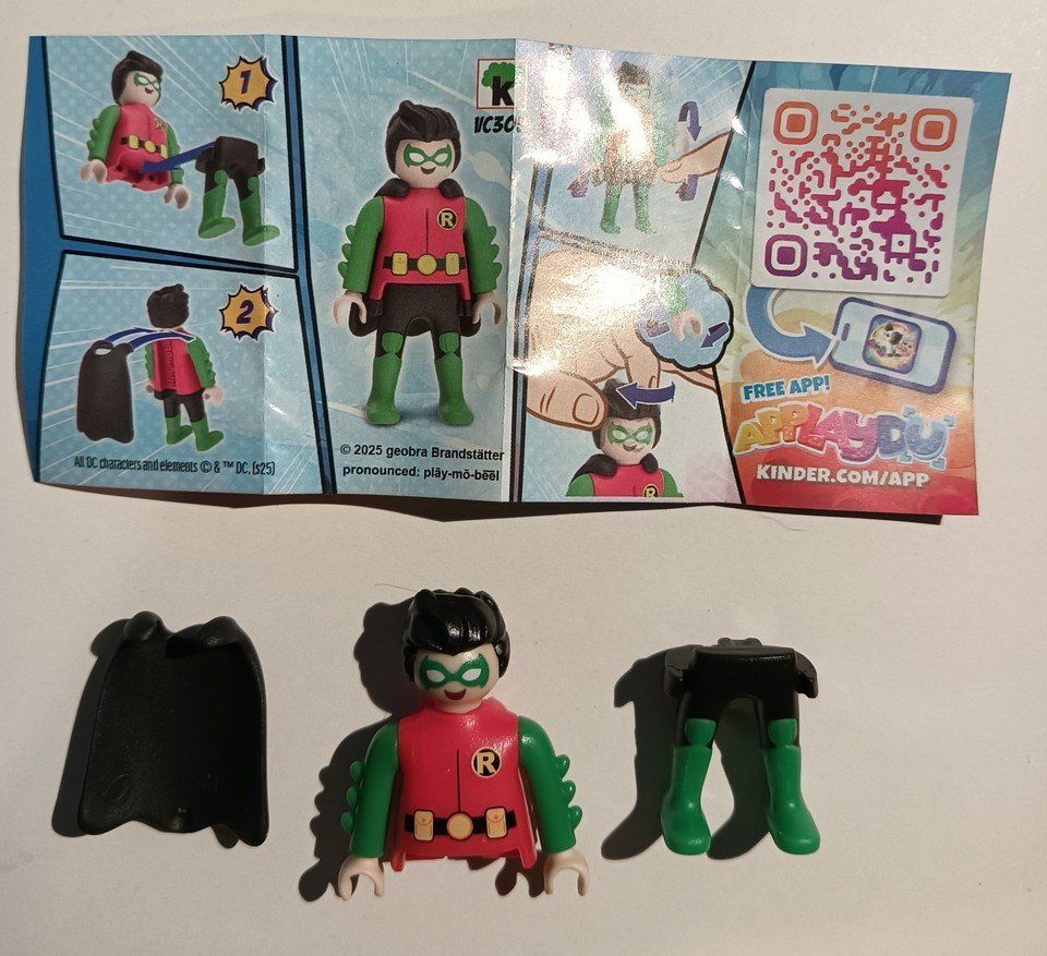 Playmobil Giocattoli: PLAYMOBIL FI?URES 15 ROBIN DC COMICS CHARACTER Kinder egg – Nuovo (secondo la descrizione) da Vezia venduto da Aquarius_Age 4