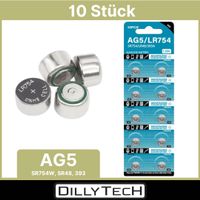DTecH AG5, LR48, 393 Knopfzellenbatterie - 10 Stk.
