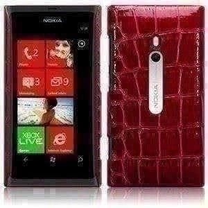 Nokia Covers & Schutzfolien: Cover Kroko Nokia 800 bordeauxviolett – Neu und originalverpackt aus Eschenbach SG von brocarte