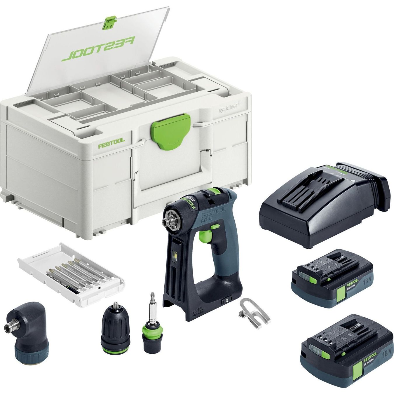 Festool Alle Werkzeuge: Festool CXS 18 C 3,0-Set Bohrschrauber – Neu und originalverpackt aus Bottighofen von zaap