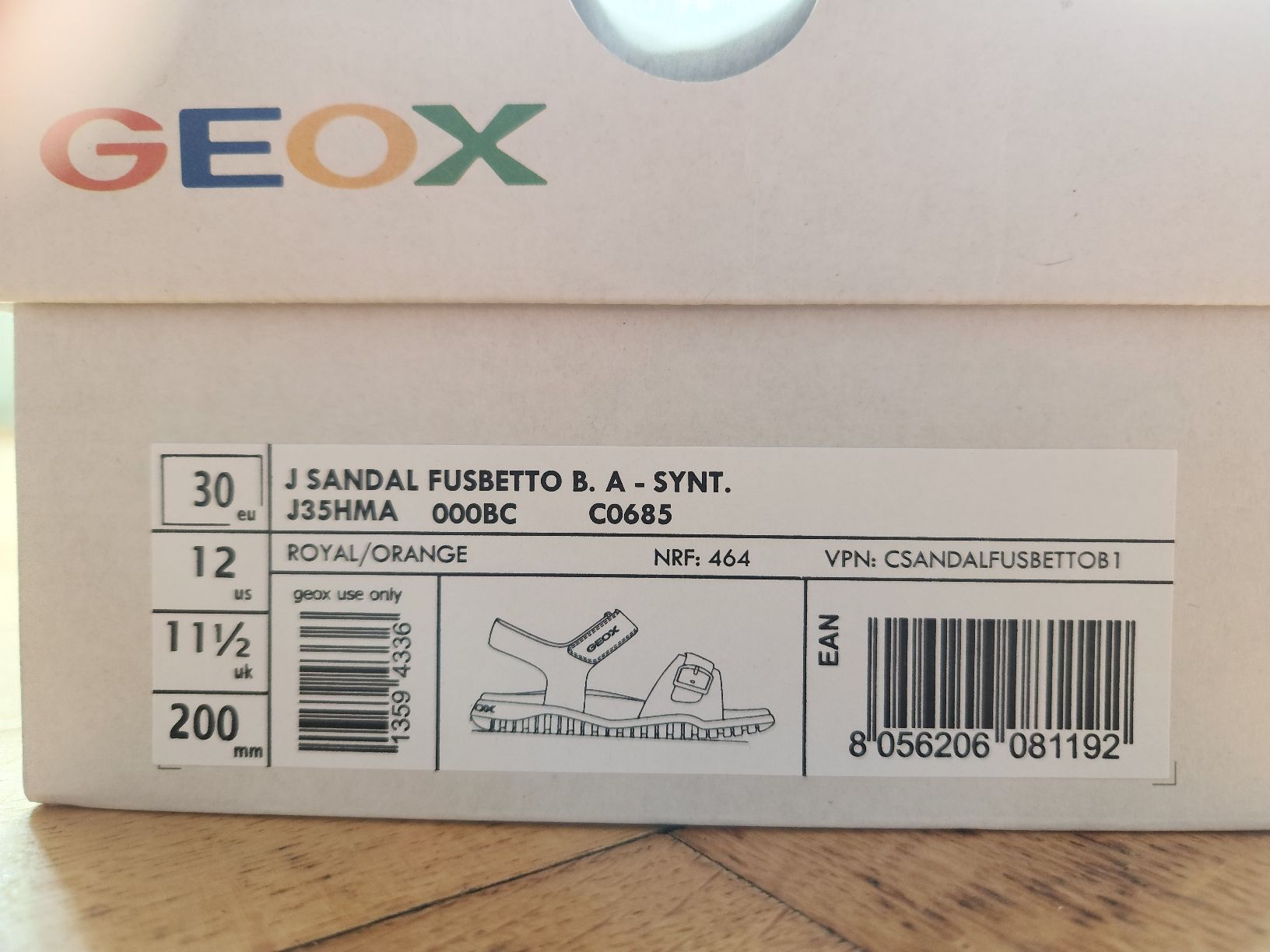 Geox Scarpe per ragazzi: Sandal Fusbetto Junior – Nuovo e nell'imballaggio originale da Territet venduto da Cenh 4