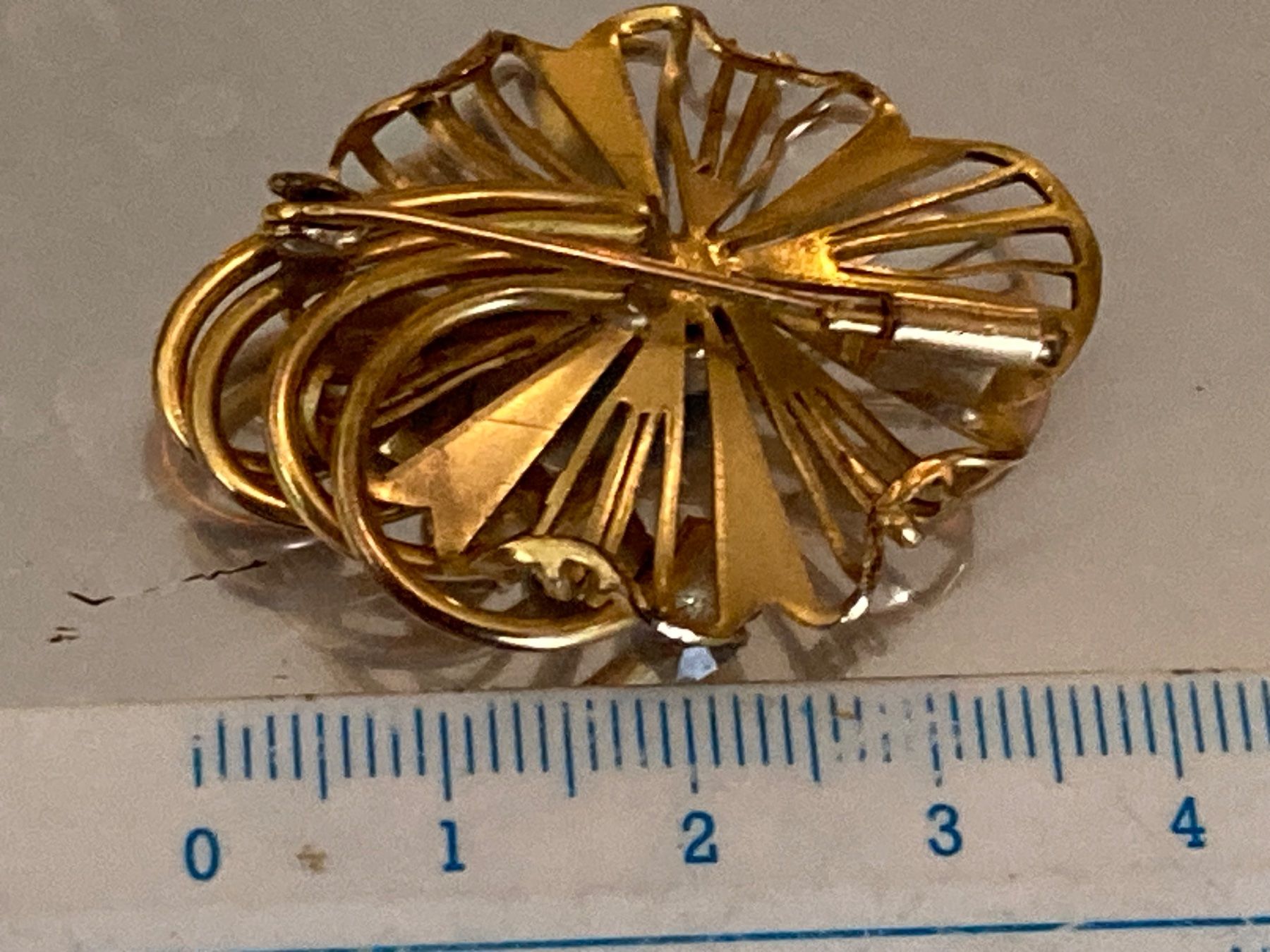 Spille & Fermagli: Broche vintage doré – Usato da Marly venduto da Antigona71 1