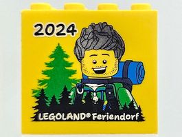 LEGO 30144pb417 Brick 2 x 4 x 3 with 2024 LEGOLAND Feriendor