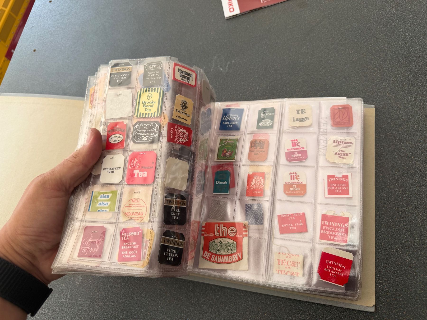 Alben: Raccolta etichette bustine di tè in raccoglitore Lipton Tea – Gebraucht aus Chiasso von Carrara-Modellismo