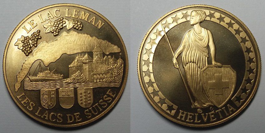 Tutti le monete: Münze "Die Schweizer Seen" - LE LAC LÉMAN – Nuovo e nell'imballaggio originale da Wichtrach venduto da Espada7