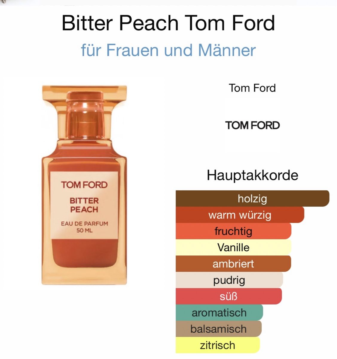 Tom Ford Profumi & Eau de Toilette: Tom Ford Bitter Peach - 2 ml – Nuovo (secondo la descrizione) da Düdingen venduto da parfum_tester 2