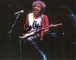 Bob Dylan - altes, orig. sign. Grossfoto