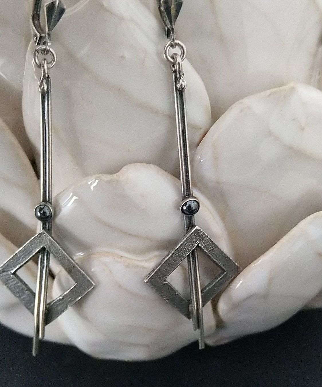 Ohrringe & -stecker: LANGE RETRO OHRRINGE IN 925 SILBER – Gebraucht aus Romanshorn von BoutiqueA