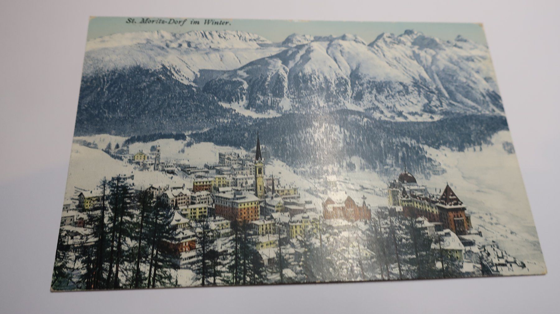 Ansichtskarten: St. moritz - Dorf im Winter – Gebraucht aus Cormoret von Pascalll2001 1
