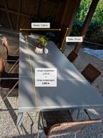 Ausziehtisch 280cm Anthrazit Guter Zustand inkl. 6 Stühle