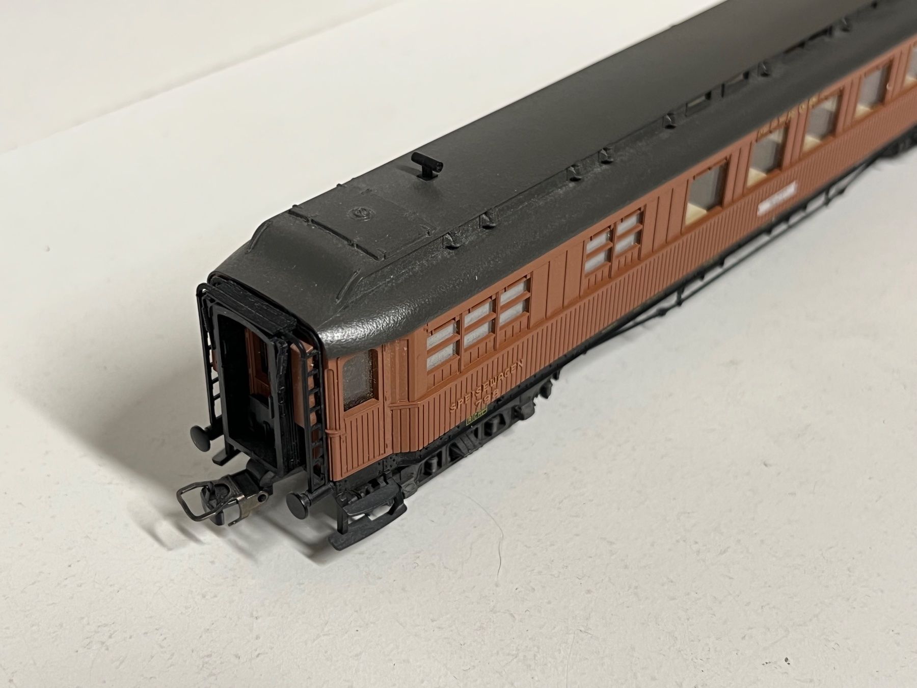 Fleischmann Modellini di ferrovie: Fleischmann Mitropa  Speisewagen   H0 DC – Difettoso da Geroldswil venduto da TopTrain54 2