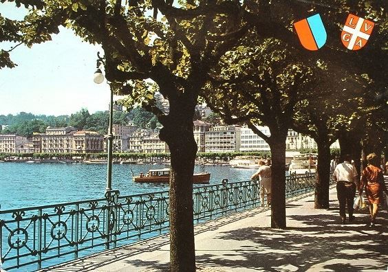 Ansichtskarten: LUGANO Lungolago – Gebraucht aus Jona von philajona