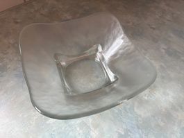 Massive Glasschale 20.5 x 20.5 cm