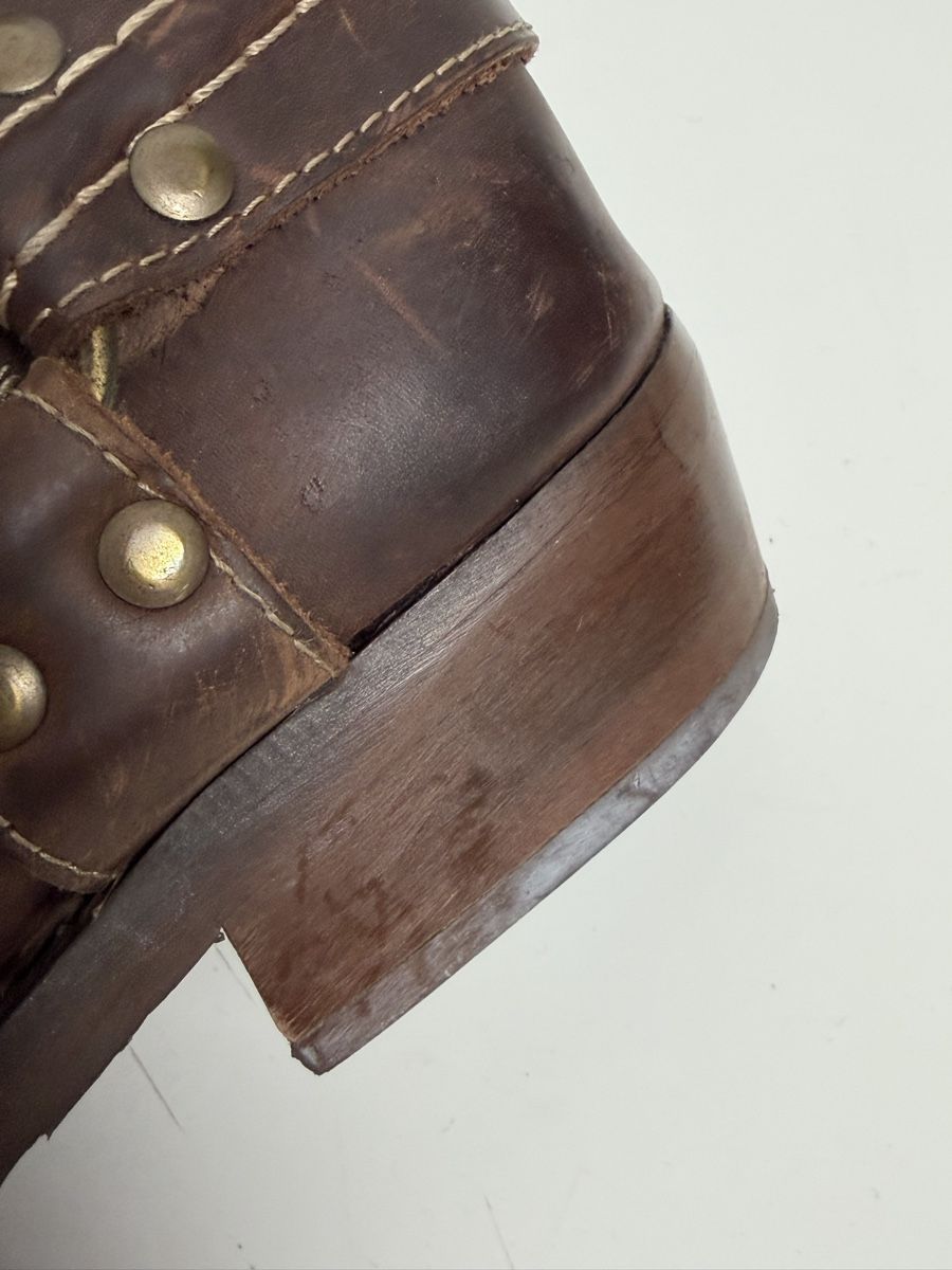 Scarpe da donna: Hardwork Authentic Leather Boots Brown Size 39 Made in Italy – Usato da Knonau venduto da Grapesvintage 4