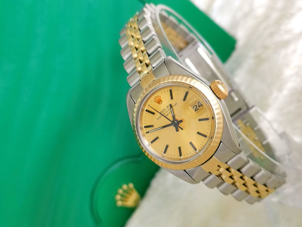 Rolex Oyster Perpetual Date 18K 750 Gold Neuwertig ref.6917 | Kaufen ...