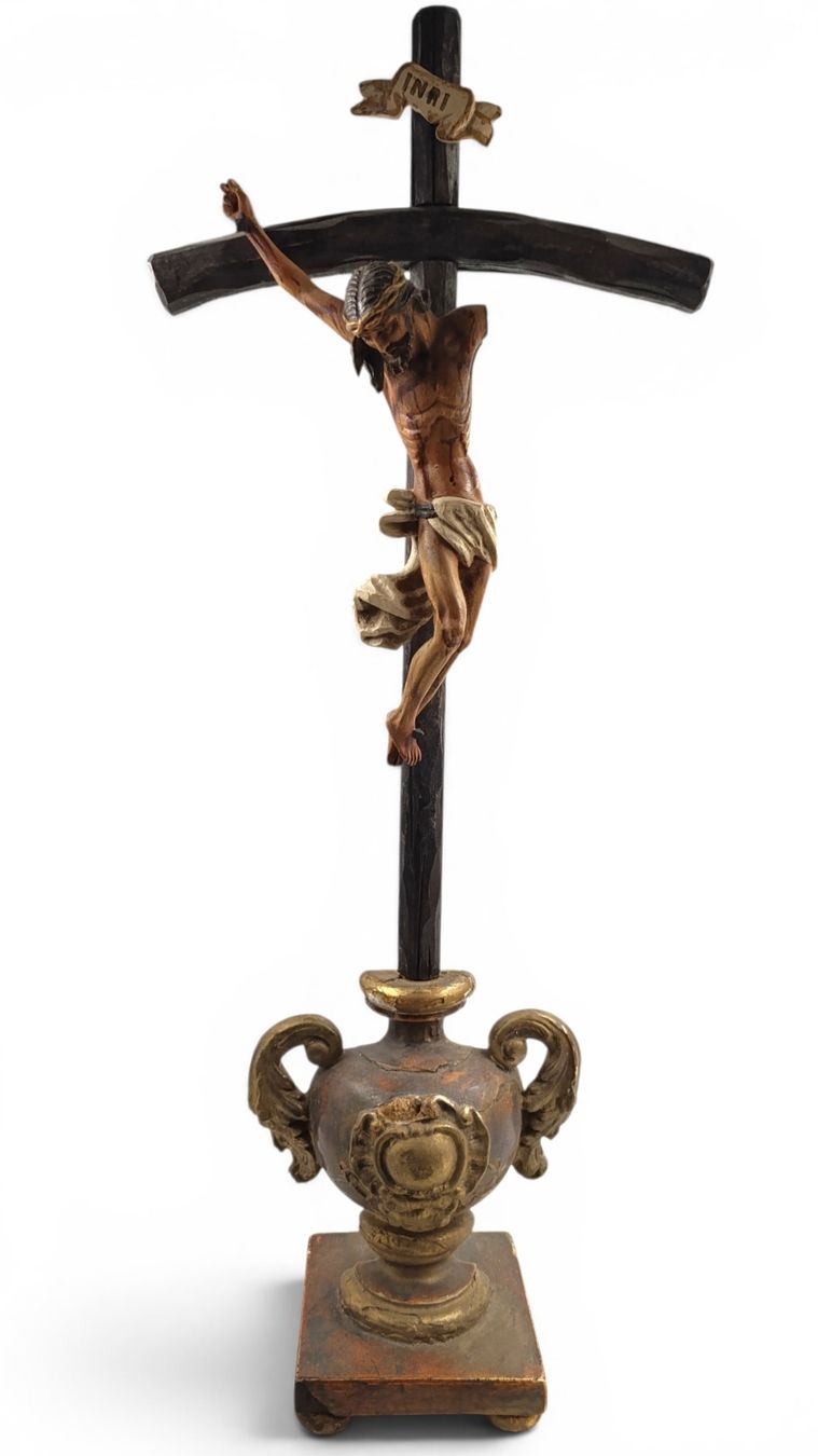 Sculture & Statue: Grosser antiker Barock-Kruzifix   – Usato da Hochfelden venduto da Relict 2