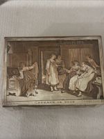 Coffret à bijoux ancien cuivre et métal argenté 