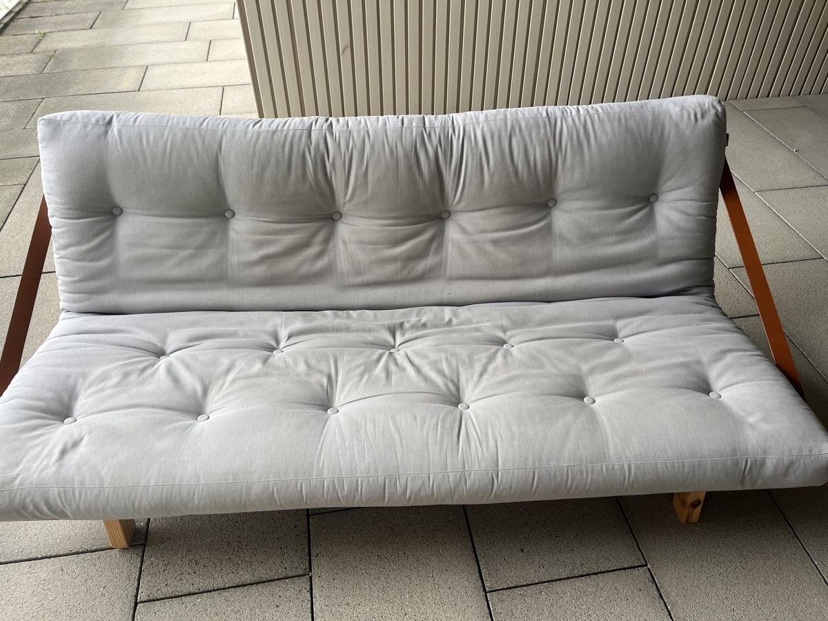 Divani: Karup design Sofa Bett Holzgestell hellgrau – Usato da Zürich venduto da cmono 2